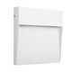 WALL STEP LIGHT SQUARE [3W 3000K WHITE SANDED WHITE]