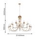 подвесная люстра Plini [D1400* 20*E14*40W]