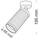 Потолочный светильник Technical C034CL-01B