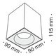 Потолочный светильник Technical C030CL-01B