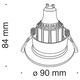 Встраиваемый светильник Technical DL041-01B