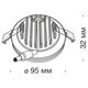 Встраиваемый светильник Phanton LED 12 W, 4000 K, диаметр 95 мм, врезное 75 мм, высота 32 мм