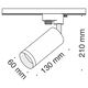 Трековый светильник Technical TR004-1-GU10-G