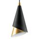 Люстра CONE [1х40W E14 ЧЕРНЫЙ/ЗОЛОТО (в комплекте)]