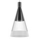 Люстра CONE [1х40W GU10 ЧЕРНЫЙ МАТОВЫЙ/ПРОЗРАЧНО-МАТОВЫЙ (в комплекте)]