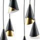 Люстра CONE [6х40W E14 ЧЕРНЫЙ /ЗОЛОТО (в комплекте)]
