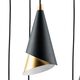 Люстра CONE [6х40W E14 ЧЕРНЫЙ /ЗОЛОТО (в комплекте)]