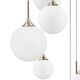 Люстра GLOBO [9х40W  E14 champagne gold/white (в комплекте)]
