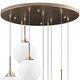 Люстра GLOBO [9х40W  E14 champagne gold/white (в комплекте)]