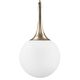 Подвес GLOBO [1х40W E14 champagne gold/white (в комплекте)]