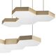 Люстра подвесная FAVO [LED-60W 2880LM Satin Gold 4000K (в комплекте)]