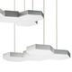 Люстра подвесная FAVO [LED-80W 3840LM Silver 4000K (в комплекте)]