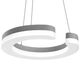 Подвес UNITARIO [11,5W LED 1265LM СЕРЕБРО МАТОВЫЙ 4000K (в комплекте)]