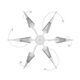 Люстра AEREO [6х25W G9 WHITE (в комплекте)]