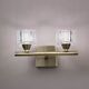 Бра Mantra Cuadrax [WALL LAMP 2L ANTIQUE BRASS / OPTICAL]