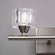 Бра Mantra Cuadrax [WALL LAMP 2L SATIN NICKEL / OPTICAL]