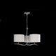 PENDANT 3L [CHROME / OFF WHITE SHADE]