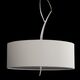 PENDANT 3L [CHROME / OFF WHITE SHADE]