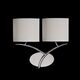 Бра Mantra Eve [WALL LAMP 2L CHROME / OFF WHITE SHADE]