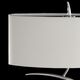 TABLE LAMP 2L [CHROME / OFF WHITE SHADE]