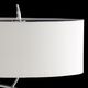 TABLE LAMP 2L [CHROME / OFF WHITE SHADE]