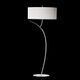 FLOOR LAMP 2L [CHROME / OFF WHITE SHADE]