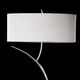 FLOOR LAMP 2L [CHROME / OFF WHITE SHADE]