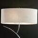 FLOOR LAMP 2L [CHROME / OFF WHITE SHADE]