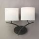 Mantra Бра Mantra [WALL LAMP 2L GREY ANTHRACITE /OFF WHITE SHADE]