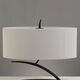 TABLE LAMP 2L [GREY ANTHRACITE /OFF WHITE SHADE]