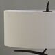 TABLE LAMP 2L [GREY ANTHRACITE /OFF WHITE SHADE]