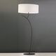 FLOOR LAMP 2L [GREY ANTHRACITE /OFF WHITE SHADE]