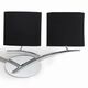 Бра Mantra Eve [WALL LAMP 3L CHROME / BLACK SHADE]
