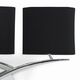 Бра Mantra Eve [WALL LAMP 3L CHROME / BLACK SHADE]