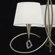 PENDANT 3L ANTIQUE BRASS - OFF WHITE SHADE