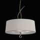 PENDANT 4L ANTIQUE BRASS - OFF WHITE SHADE