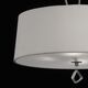 PENDANT 4L ANTIQUE BRASS - OFF WHITE SHADE