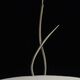 PENDANT 4L ANTIQUE BRASS - OFF WHITE SHADE