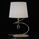 TABLE LAMP 1L BIG ANTIQUE BRASS - OFF WHITE SHADE