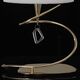 TABLE LAMP 1L BIG ANTIQUE BRASS - OFF WHITE SHADE