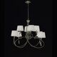 PENDANT 8L [ANTIQUE BRASS - OFF WHITE SHADE]