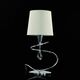 TABLE LAMP 1L CHROME - OFF WHITE SHADE