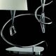 TABLE LAMP 2L CHROME - OFF WHITE SHADE