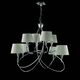 PENDANT 8L [CHROME - OFF WHITE SHADE]