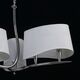 PENDANT 6L [CHROME - OFF WHITE SHADE]
