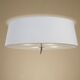 CELILING 4L ANTIQUE BRASS - OFF WHITE SHADE