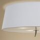 CELILING 4L ANTIQUE BRASS - OFF WHITE SHADE