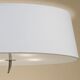 CELILING 4L ANTIQUE BRASS - OFF WHITE SHADE