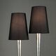 TABLE LAMP 2L SILVER PAINTED