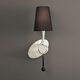 WALL LAMP 1L SILVER PAINTED